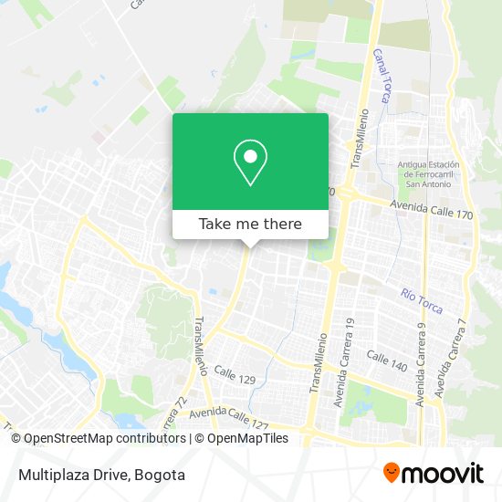 Multiplaza Drive map