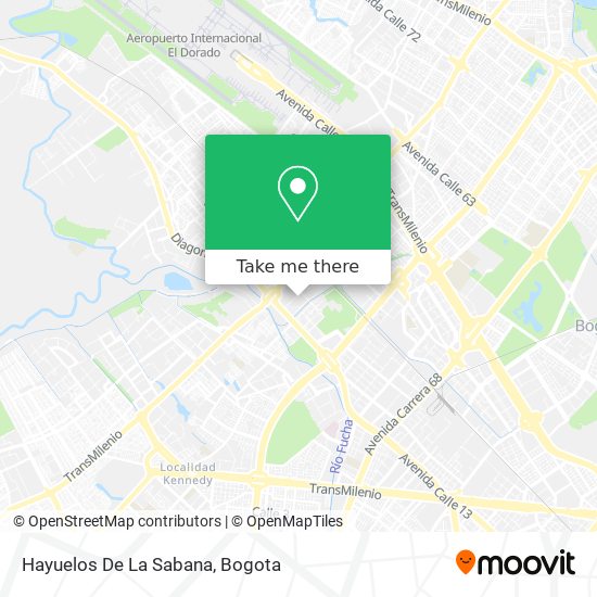 Hayuelos De La Sabana map