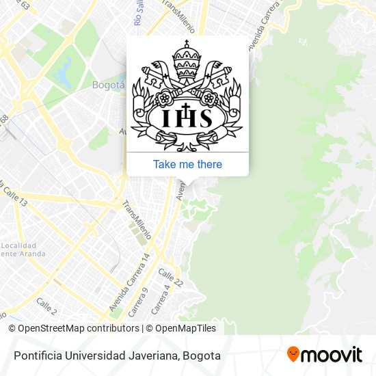 Pontificia Universidad Javeriana map