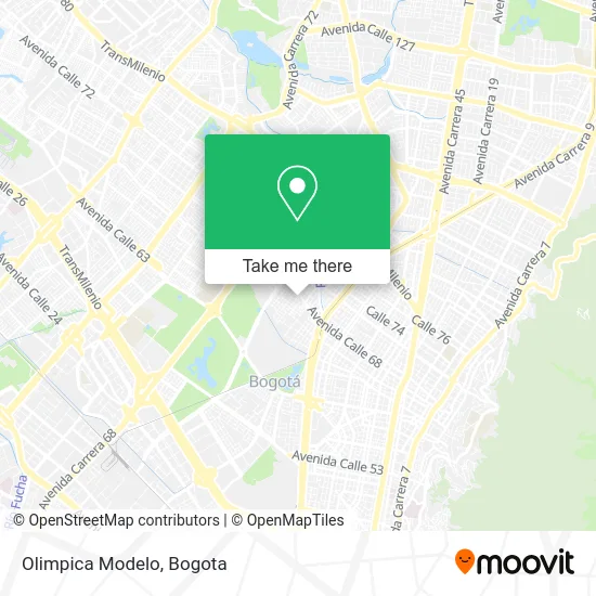 Olimpica Modelo map