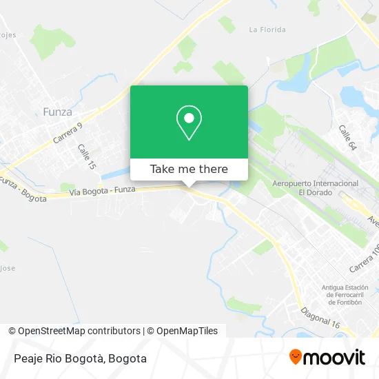 Mapa de Peaje Rio Bogotà
