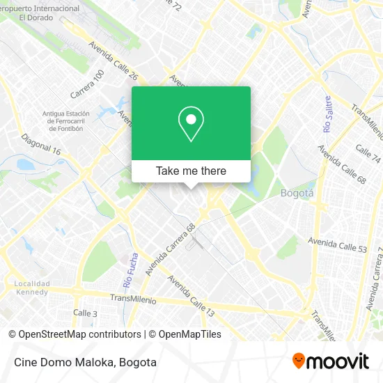 Cine Domo Maloka map