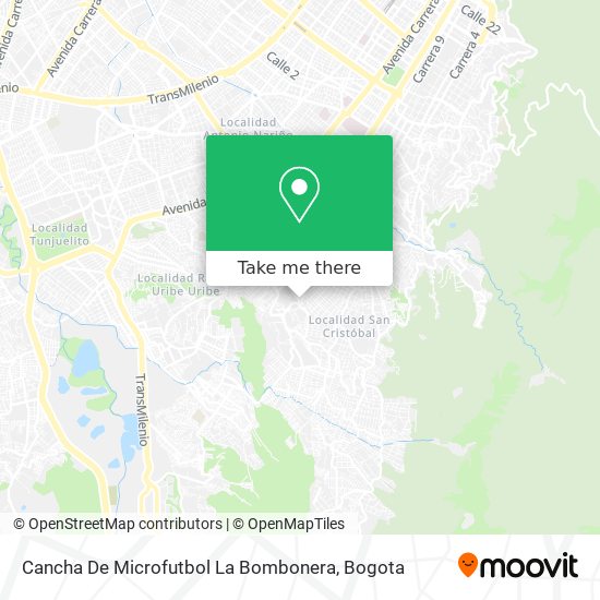 Cancha De Microfutbol La Bombonera map