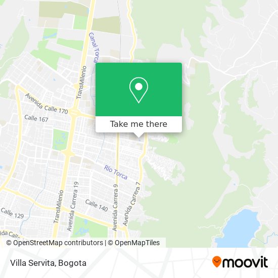 Villa Servita map