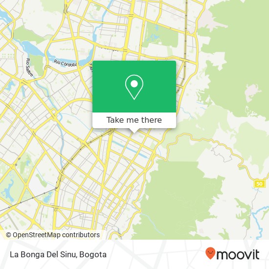 La Bonga Del Sinu map