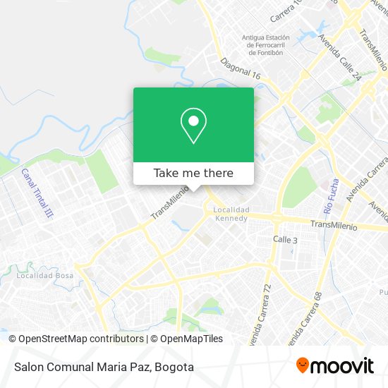 Mapa de Salon Comunal Maria Paz