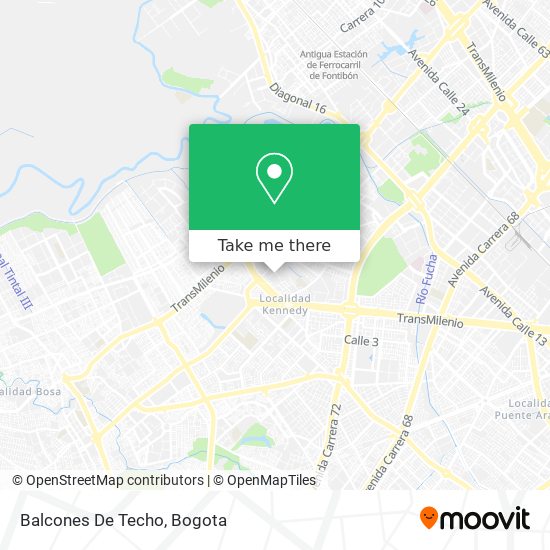 Balcones De Techo map