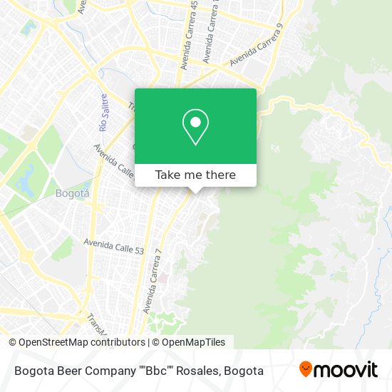 Bogota Beer Company ""Bbc"" Rosales map