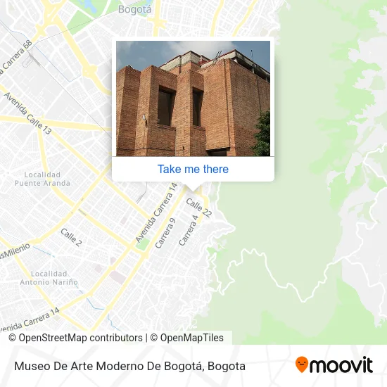Mapa de Museo De Arte Moderno De Bogotá