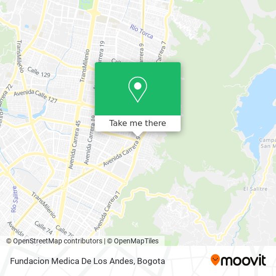 Fundacion Medica De Los Andes map