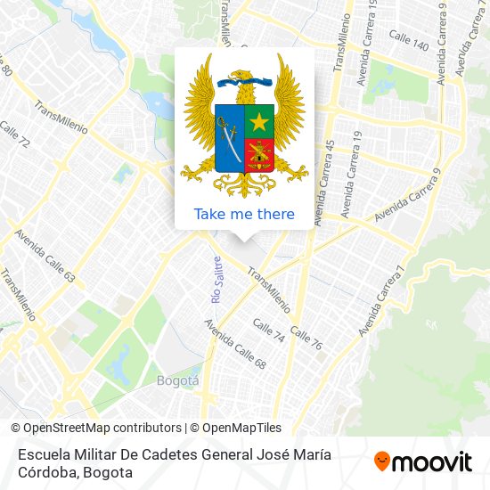 Mapa de Escuela Militar De Cadetes General José María Córdoba