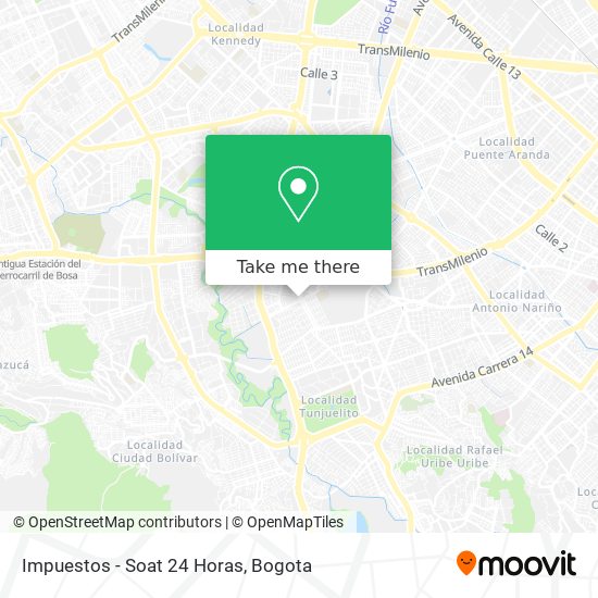 Impuestos - Soat 24 Horas map