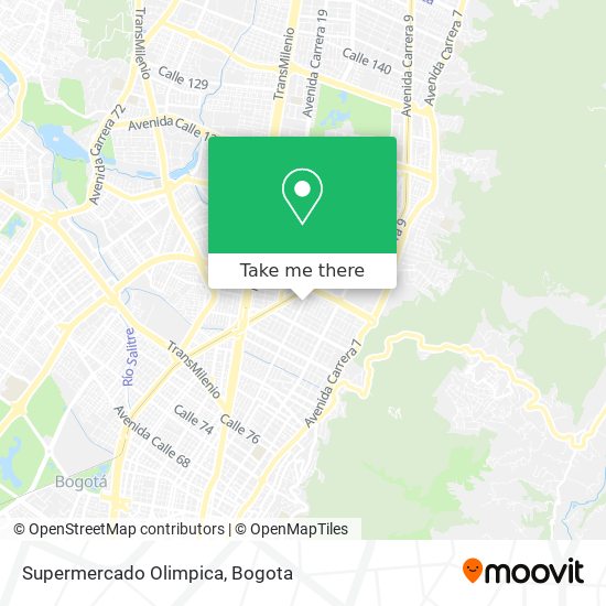 Supermercado Olimpica map