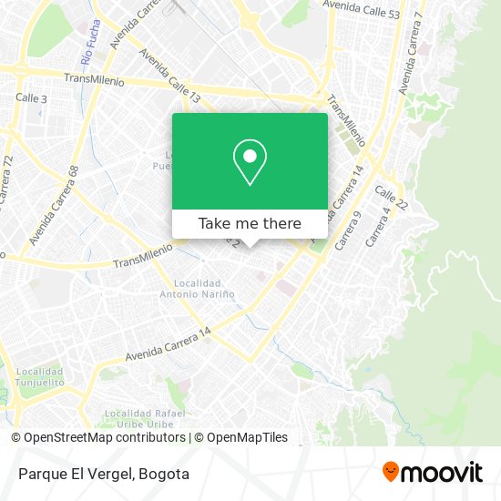 Parque El Vergel map