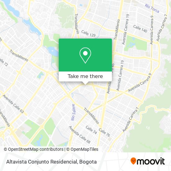 Altavista Conjunto Residencial map