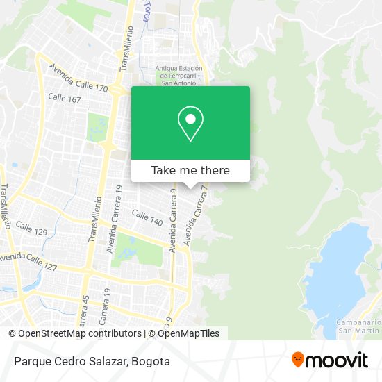 Mapa de Parque Cedro Salazar