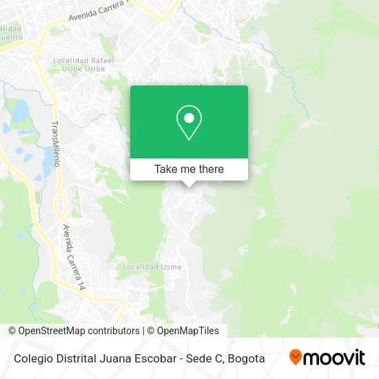 Mapa de Colegio Distrital Juana Escobar - Sede C
