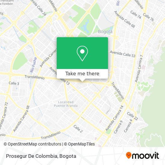 Prosegur De Colombia map