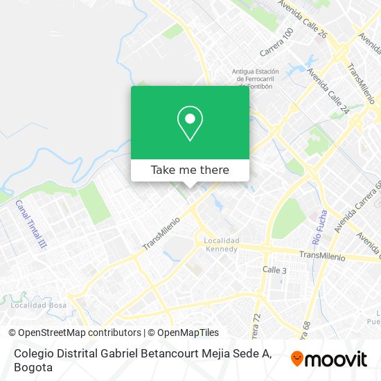 Mapa de Colegio Distrital Gabriel Betancourt Mejia Sede A