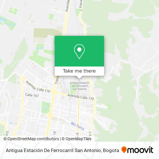 Antigua Estación De Ferrocarril San Antonio map