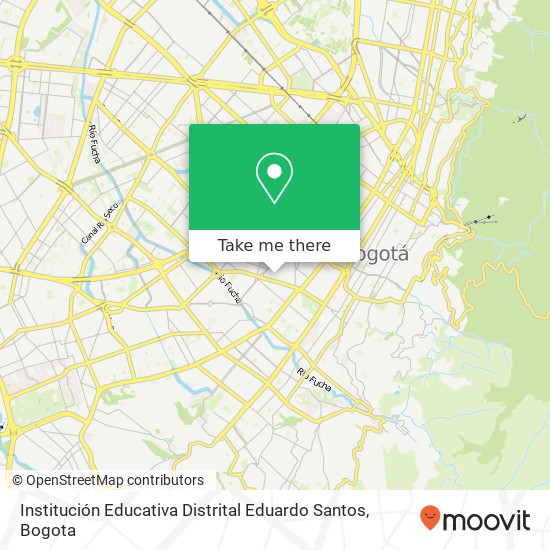 Institución Educativa Distrital Eduardo Santos map