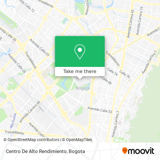 Mapa de Centro De Alto Rendimiento