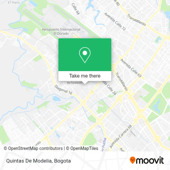 Quintas De Modelia map