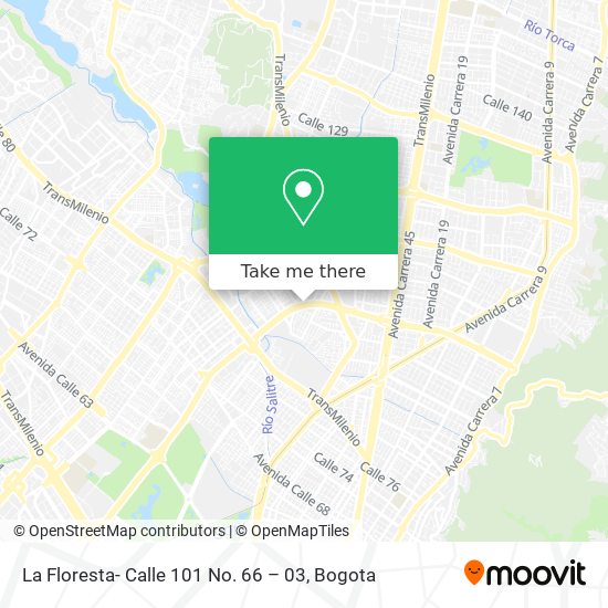 La Floresta- Calle 101 No. 66 – 03 map