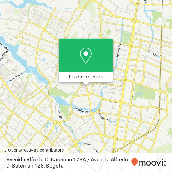 Mapa de Avenida Alfredo D. Bateman 128A / Avenida Alfredo D. Bateman 128