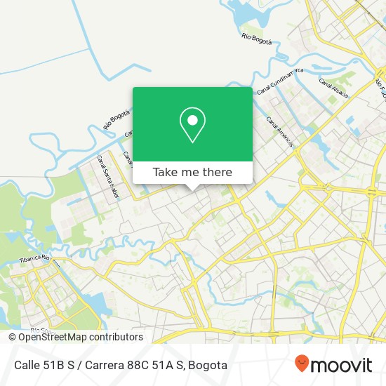 Calle 51B S / Carrera 88C 51A S map