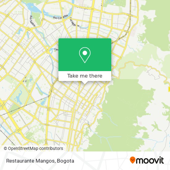 Restaurante Mangos map
