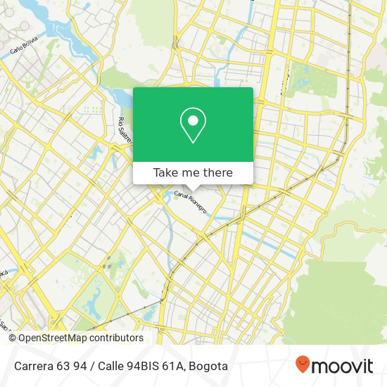 Mapa de Carrera 63 94 / Calle 94BIS 61A