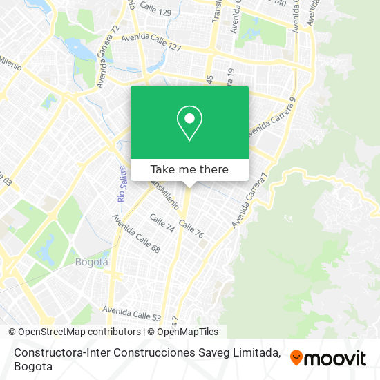Constructora-Inter Construcciones Saveg Limitada map