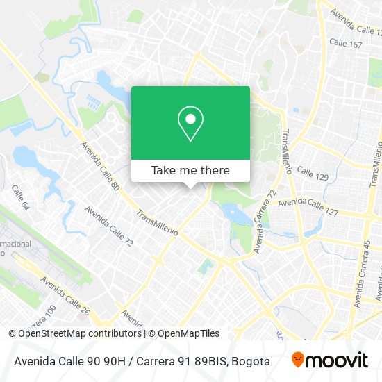 Avenida Calle 90 90H / Carrera 91 89BIS map
