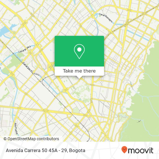 Avenida Carrera 50 45A - 29 map