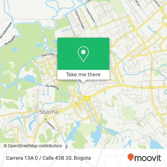 Carrera 13A 0 / Calle 43B 20 map