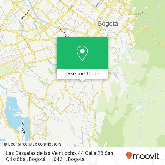 Las Cazuelas de las Veintiocho, 44 Calle 28 San Cristóbal, Bogotá, 110421 map