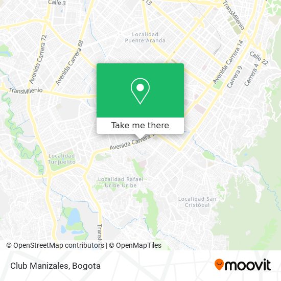 Club Manizales map