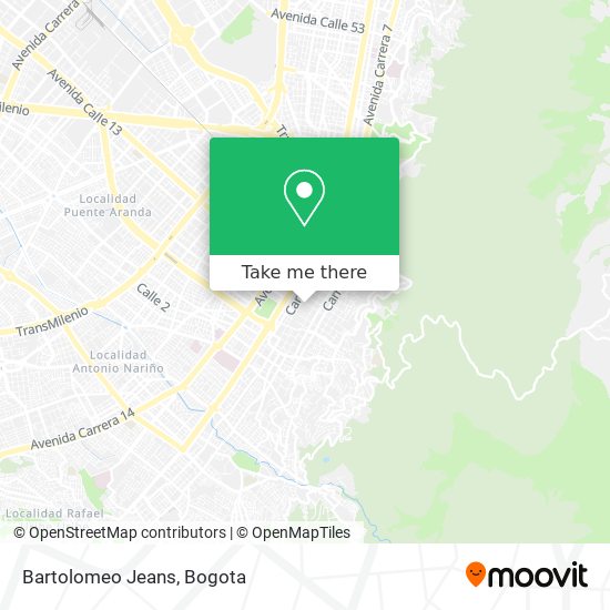 Mapa de Bartolomeo Jeans