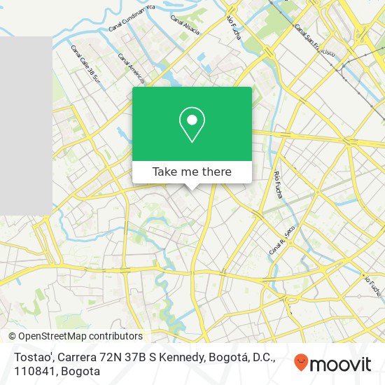 Tostao', Carrera 72N 37B S Kennedy, Bogotá, D.C., 110841 map