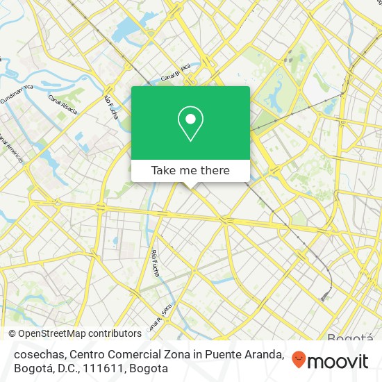 cosechas, Centro Comercial Zona in Puente Aranda, Bogotá, D.C., 111611 map