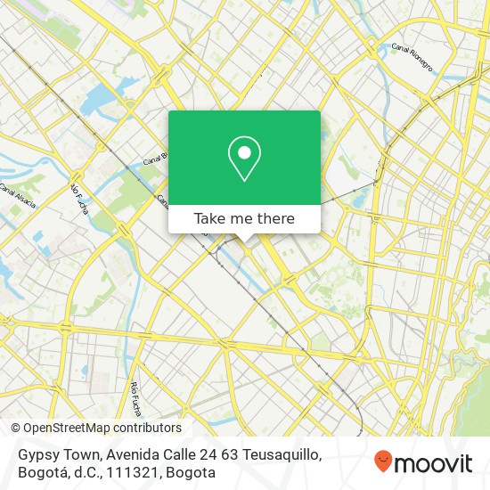Gypsy Town, Avenida Calle 24 63 Teusaquillo, Bogotá, d.C., 111321 map