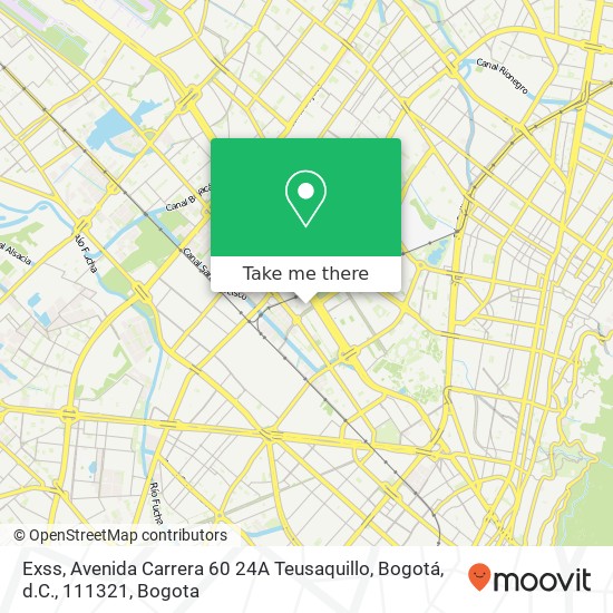 Mapa de Exss, Avenida Carrera 60 24A Teusaquillo, Bogotá, d.C., 111321