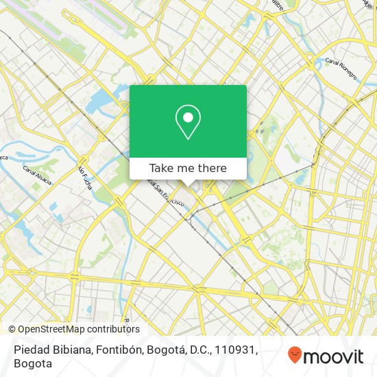 Piedad Bibiana, Fontibón, Bogotá, D.C., 110931 map