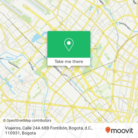 Viajeros, Calle 24A 68B Fontibón, Bogotá, d.C., 110931 map