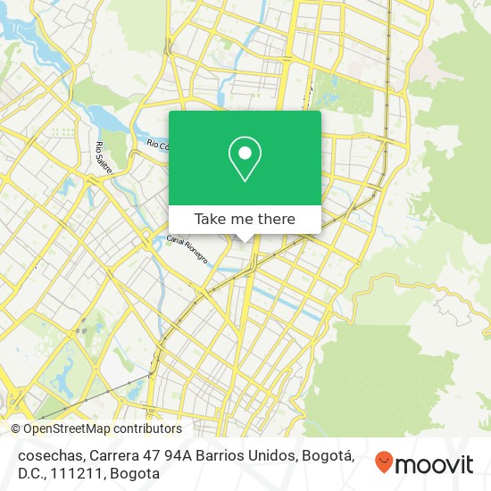 Mapa de cosechas, Carrera 47 94A Barrios Unidos, Bogotá, D.C., 111211