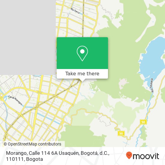 Mapa de Morango, Calle 114 6A Usaquén, Bogotá, d.C., 110111