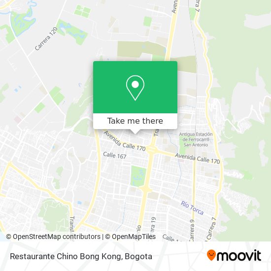 Restaurante Chino Bong Kong map