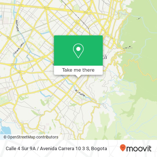 Mapa de Calle 4 Sur 9A / Avenida Carrera 10 3 S