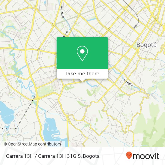 Mapa de Carrera 13H / Carrera 13H 31G S